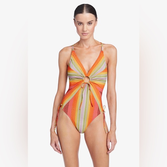 NWT Robin Piccone Greta Keyhole One-Piece size 8 - Picture 13 of 13